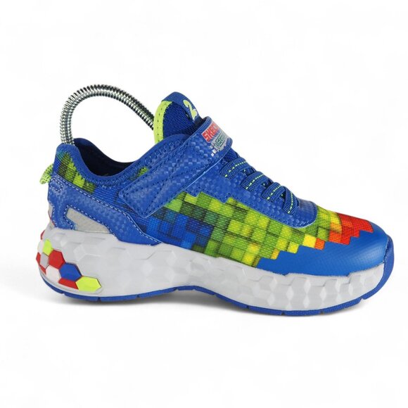 Skechers Mega Craft 2.0 Colorful Sneakers Youth 1 Blue Multicolor 402204L - Picture 7 of 11